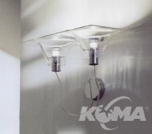 Libera kinkiet 2x60W E14 kryształowe szkło murano
